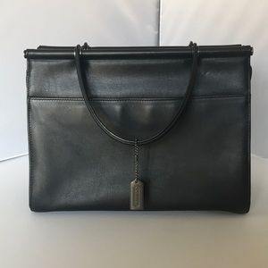 Black Vintage Coach Shoulder